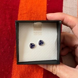 Sterling silver Bodleian earring